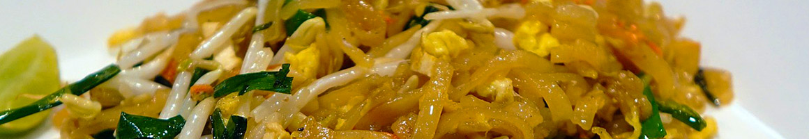 Eating Asian Fusion Thai Vegan at My Thai Cuisine restaurant in Harvey, LA.